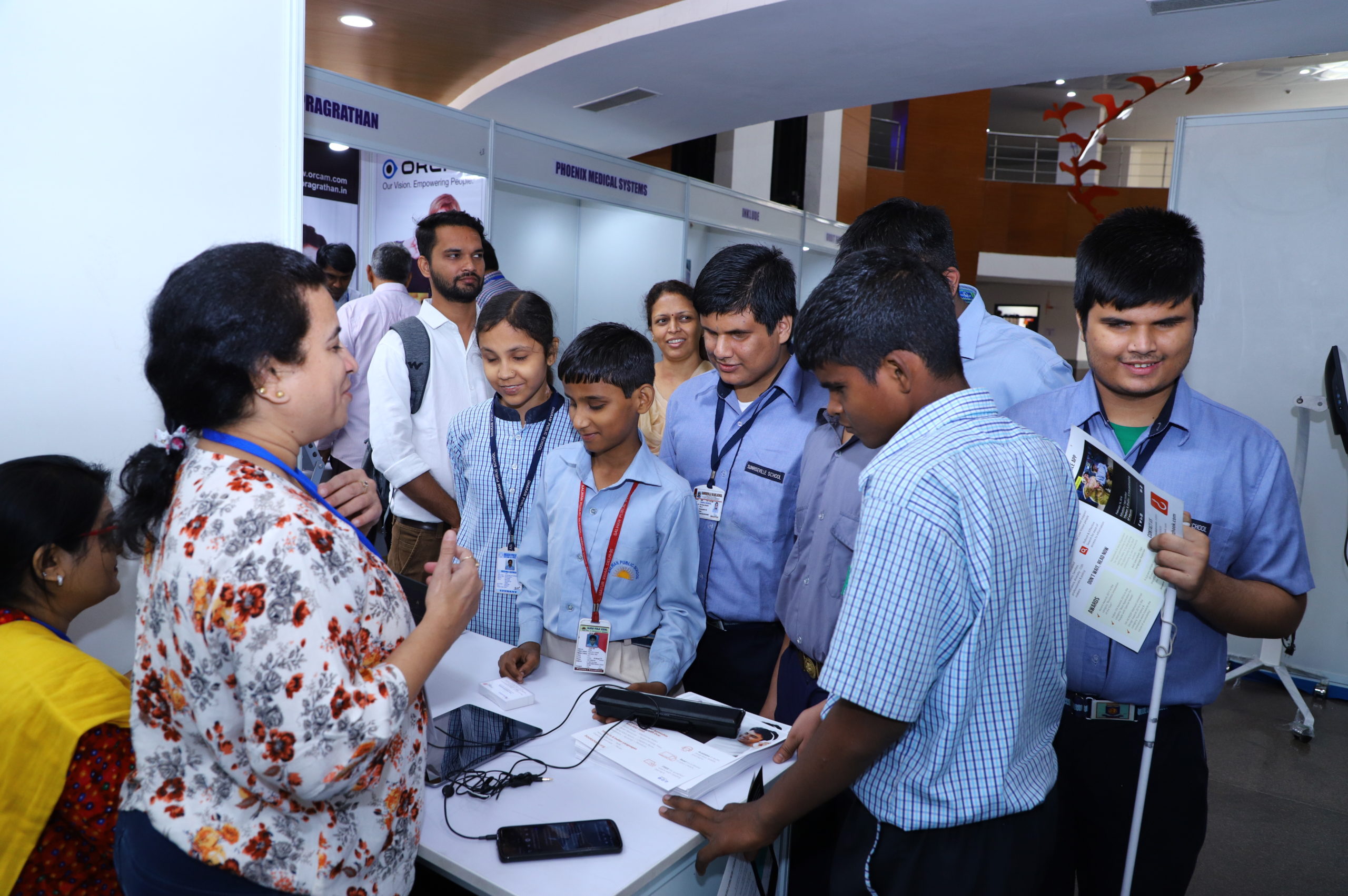 Interaction with differently abled children